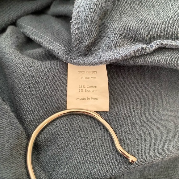 Universal Standard Grace Side Zip Sweatshirt Dress In Deep Sea Blue XS US 10-12 - Picture 10 of 10